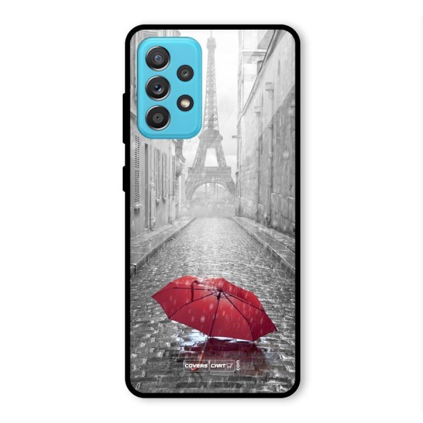 Umbrella Paris Glass Back Case for Galaxy A52s 5G