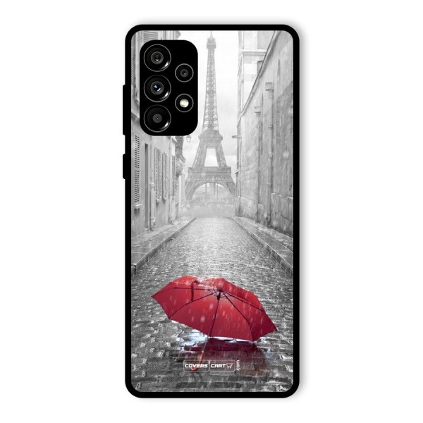 Umbrella Paris Glass Back Case for Galaxy A73 5G