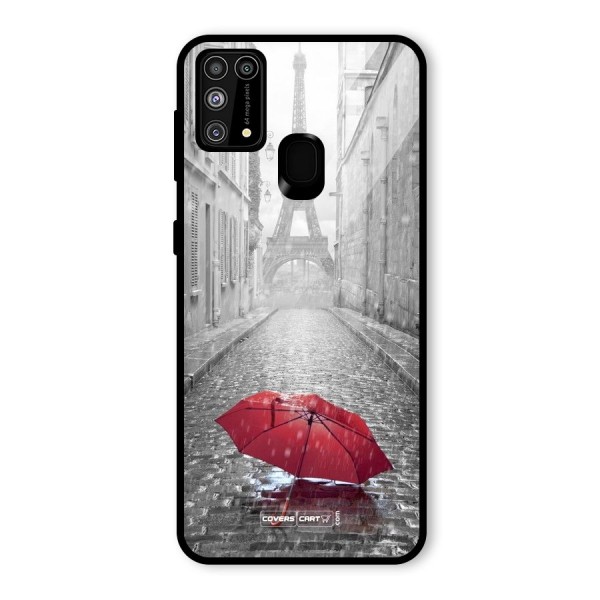 Umbrella Paris Glass Back Case for Galaxy M31