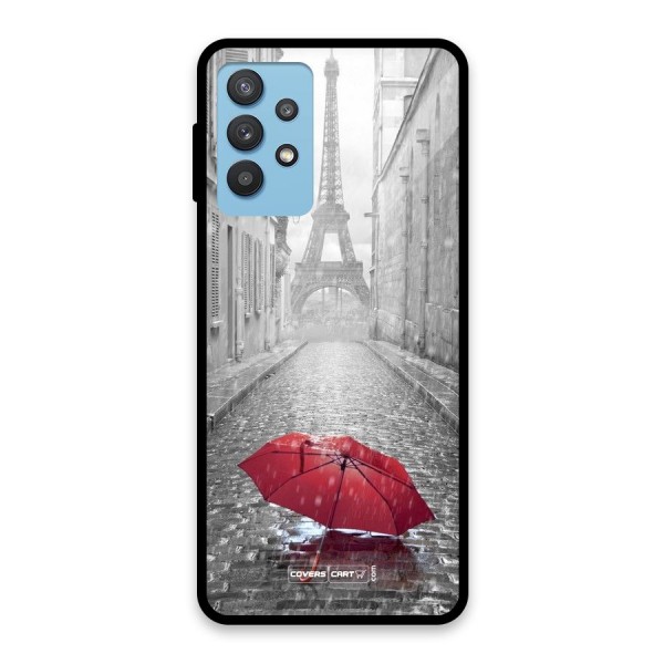 Umbrella Paris Glass Back Case for Galaxy M32 5G