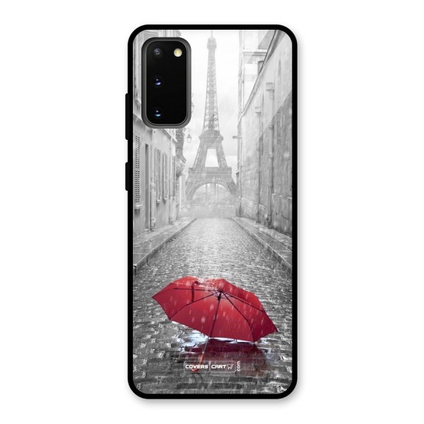 Umbrella Paris Glass Back Case for Galaxy S20