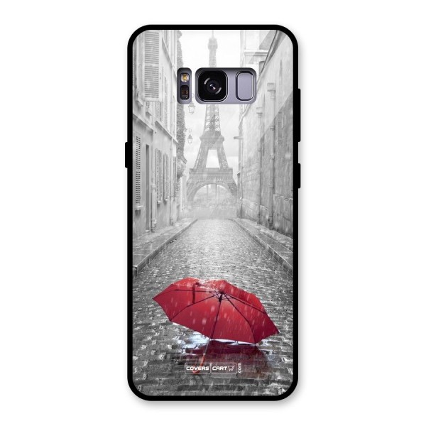 Umbrella Paris Glass Back Case for Galaxy S8