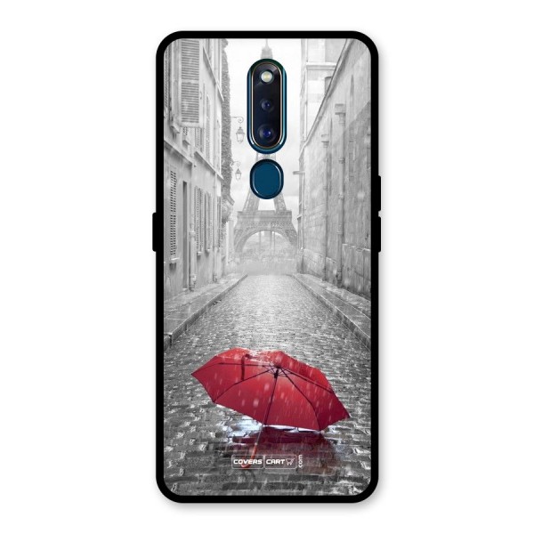 Umbrella Paris Glass Back Case for Oppo F11 Pro