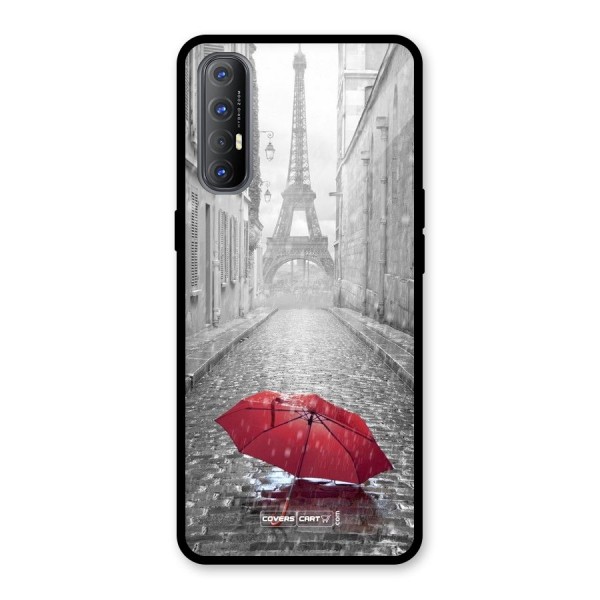 Umbrella Paris Glass Back Case for Oppo Reno3 Pro