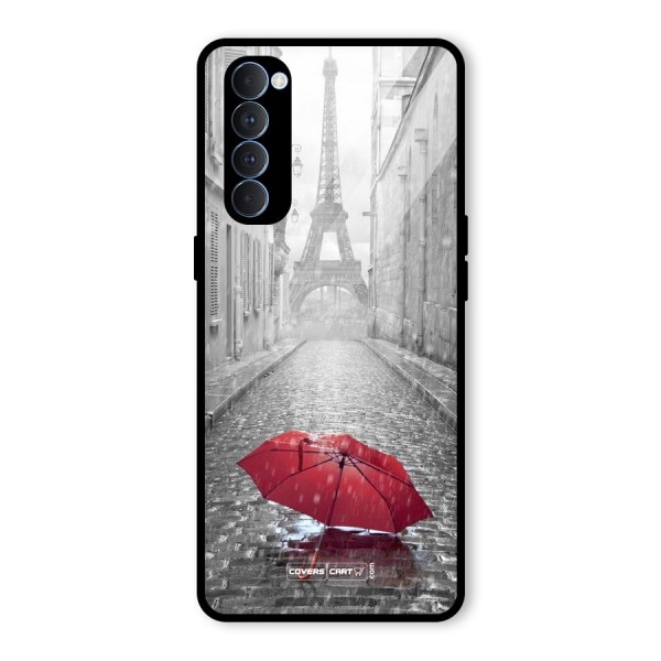 Umbrella Paris Glass Back Case for Oppo Reno4 Pro