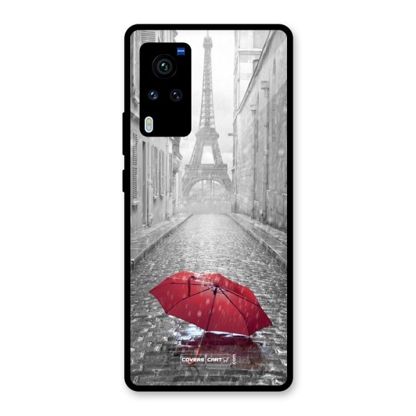 Umbrella Paris Glass Back Case for Vivo X60 Pro