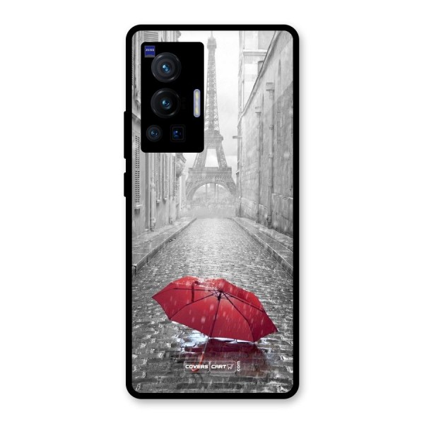 Umbrella Paris Glass Back Case for Vivo X70 Pro