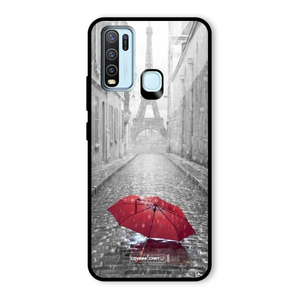 Umbrella Paris Glass Back Case for Vivo Y30