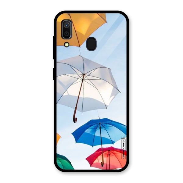 Umbrella Sky Glass Back Case for Galaxy A30