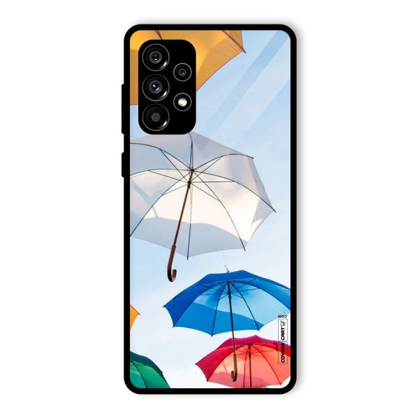 Umbrella Sky Glass Back Case for Galaxy A73 5G