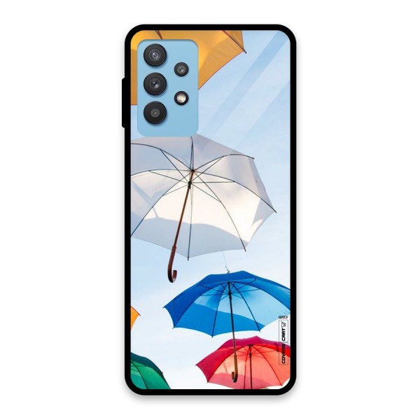 Umbrella Sky Glass Back Case for Galaxy M32 5G