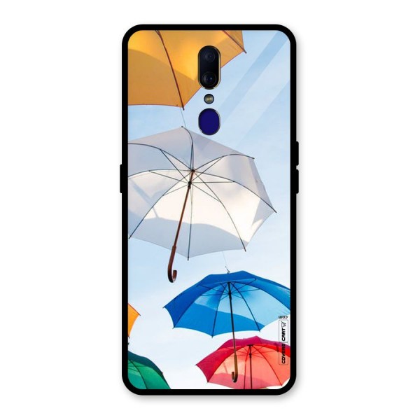 Umbrella Sky Glass Back Case for Oppo F11