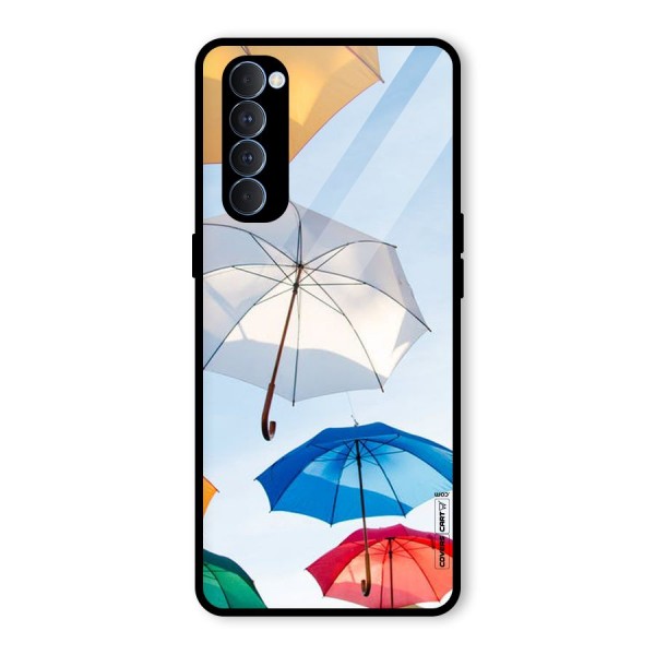 Umbrella Sky Glass Back Case for Oppo Reno4 Pro