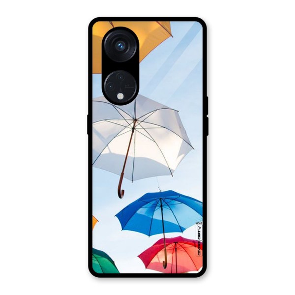 Umbrella Sky Glass Back Case for Reno8 T 5G