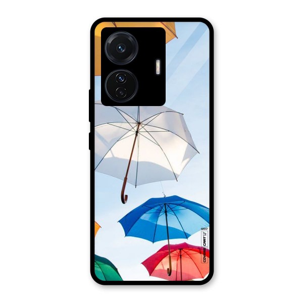 Umbrella Sky Glass Back Case for Vivo T1 Pro