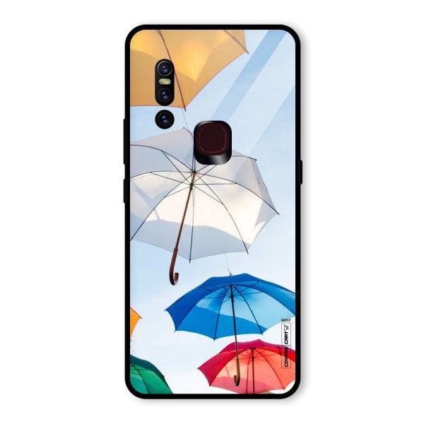 Umbrella Sky Glass Back Case for Vivo V15