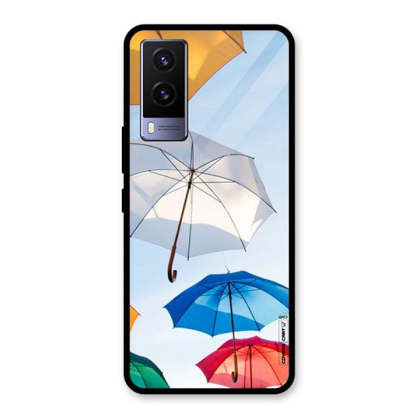 Umbrella Sky Glass Back Case for Vivo V21e 5G