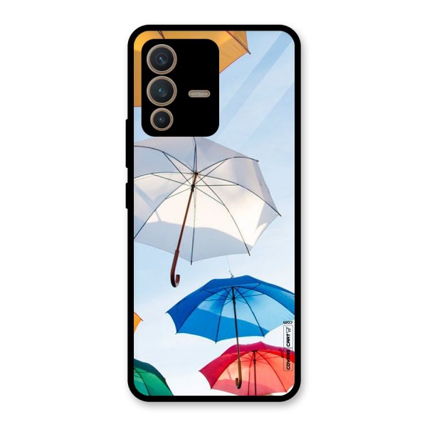 Umbrella Sky Glass Back Case for Vivo V23 5G