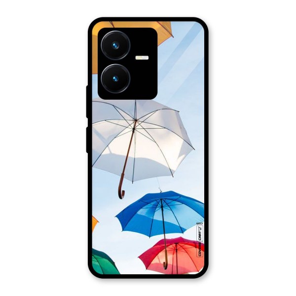 Umbrella Sky Glass Back Case for Vivo Y22