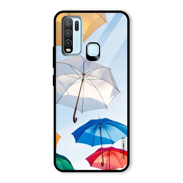 Umbrella Sky Glass Back Case for Vivo Y30