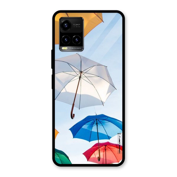 Umbrella Sky Glass Back Case for Vivo Y33s