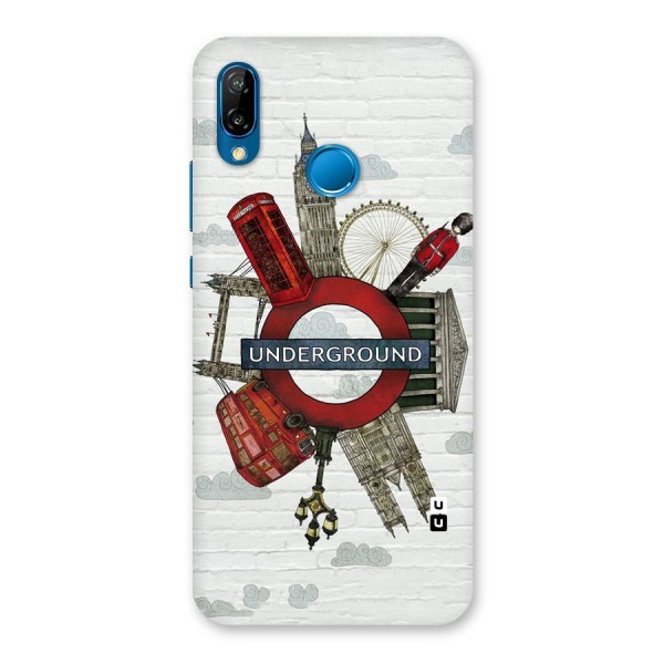 Underground Design Back Case for Huawei P20 Lite