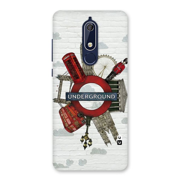 Underground Design Back Case for Nokia 5.1