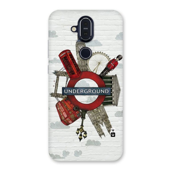 Underground Design Back Case for Nokia 8.1