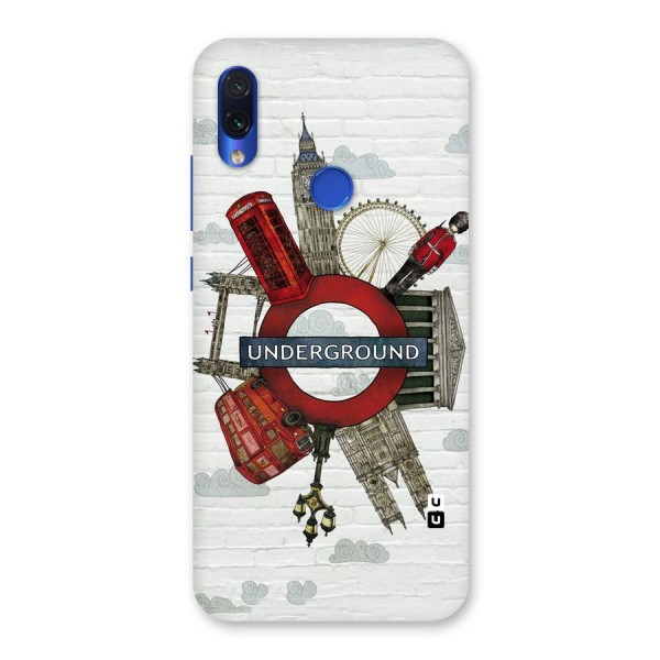 Underground Design Back Case for Redmi Note 7