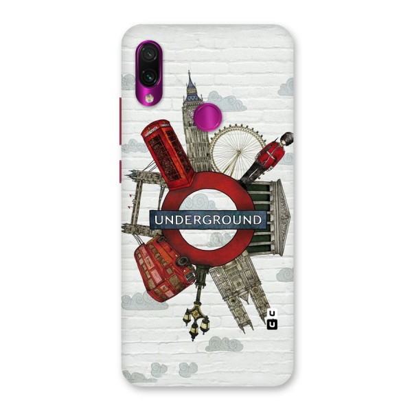 Underground Design Back Case for Redmi Note 7 Pro