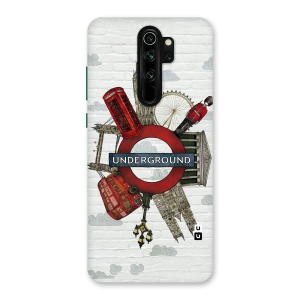 Underground Design Back Case for Redmi Note 8 Pro