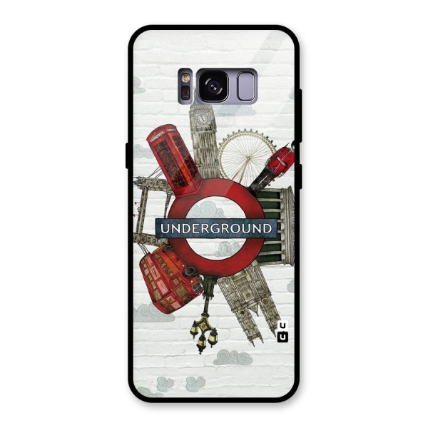 Underground Design Glass Back Case for Galaxy S8