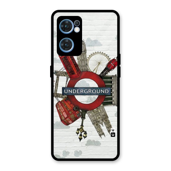 Underground Design Glass Back Case for Oppo Reno7 5G