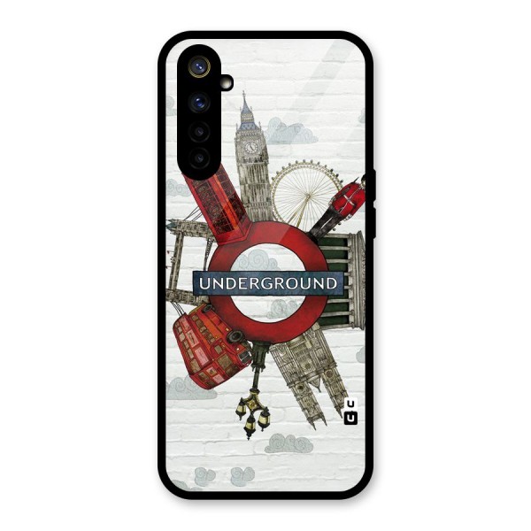 Underground Design Glass Back Case for Realme 6