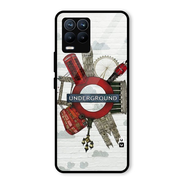 Underground Design Glass Back Case for Realme 8 Pro