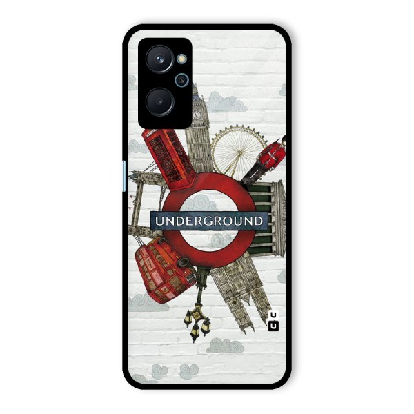 Underground Design Glass Back Case for Realme 9i