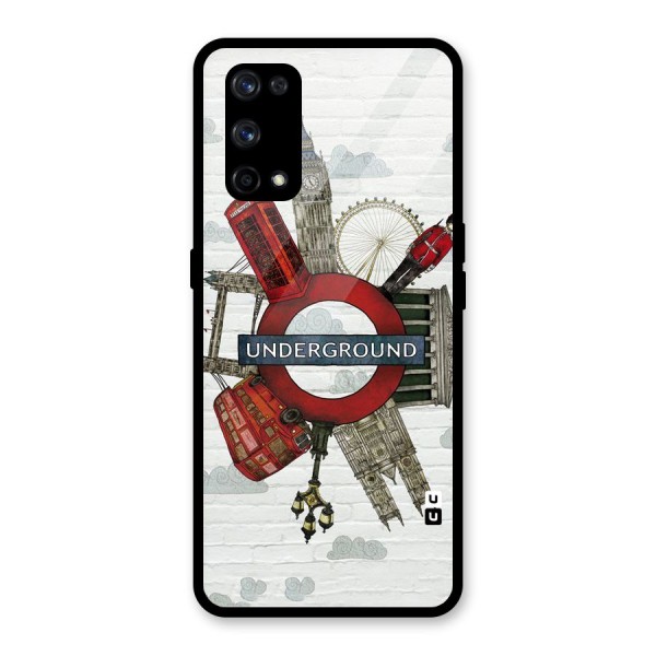 Underground Design Glass Back Case for Realme X7 Pro