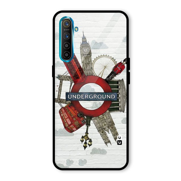 Underground Design Glass Back Case for Realme XT