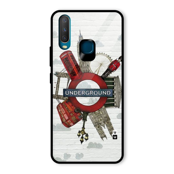 Underground Design Glass Back Case for Vivo Y12