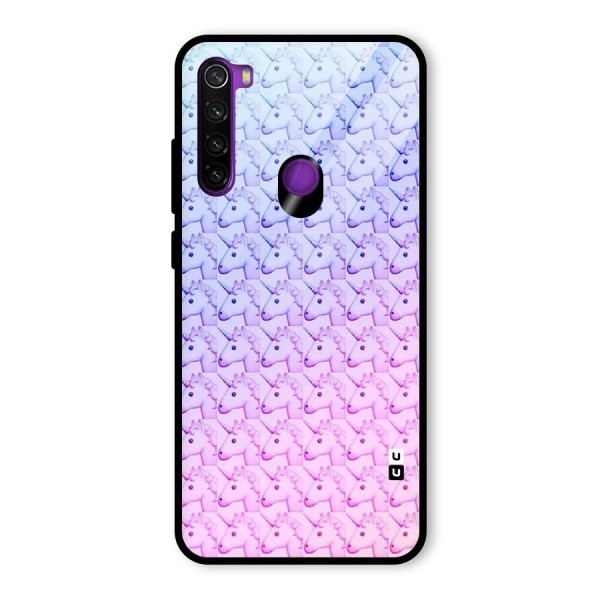 Unicorn Shade Glass Back Case for Redmi Note 8