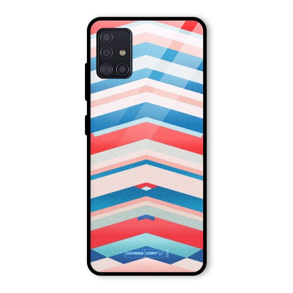 Unique Vibrant Colours Glass Back Case for Galaxy A51