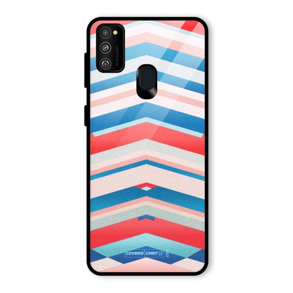 Unique Vibrant Colours Glass Back Case for Galaxy M21