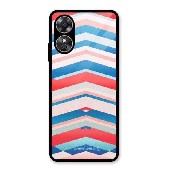 Unique Vibrant Colours Glass Back Case for Oppo A17