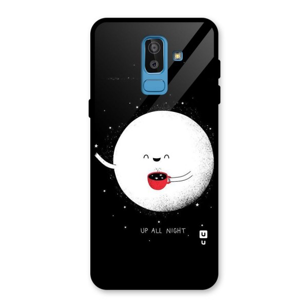 Up All Night Glass Back Case for Galaxy J8