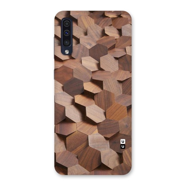 Uplifted Wood Hexagons Back Case for Galaxy A50