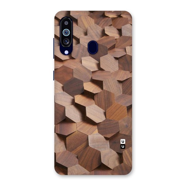 Uplifted Wood Hexagons Back Case for Galaxy A60