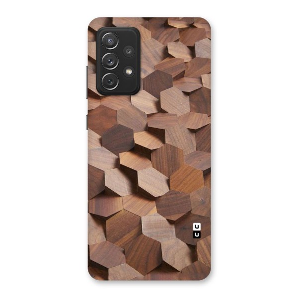 Uplifted Wood Hexagons Back Case for Galaxy A72