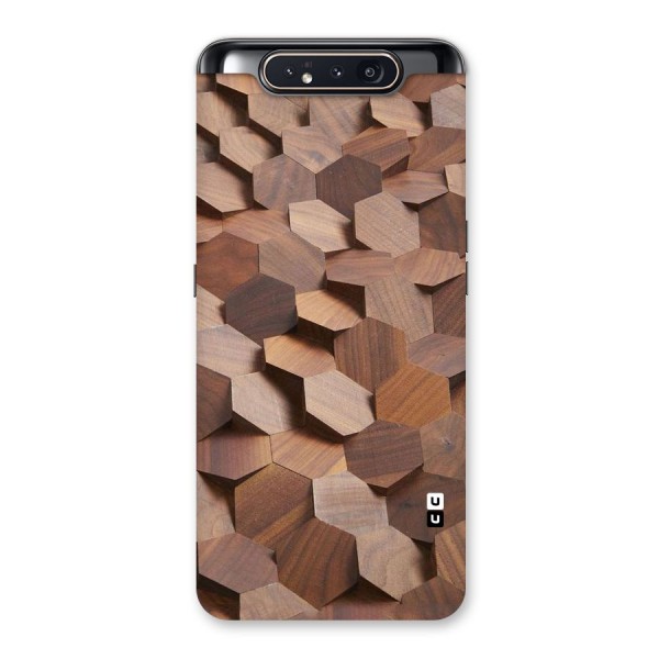 Uplifted Wood Hexagons Back Case for Galaxy A80