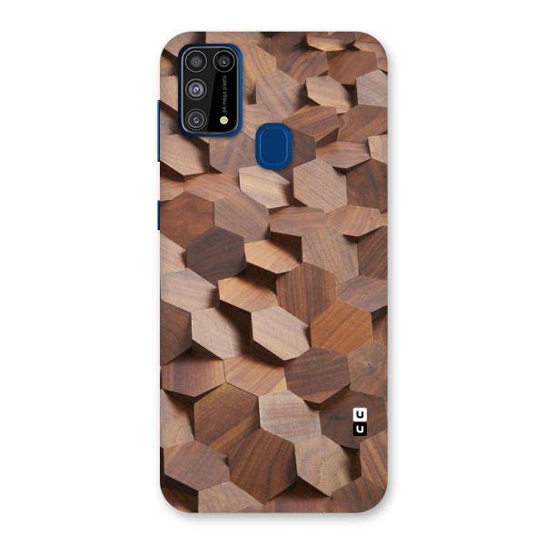 Uplifted Wood Hexagons Back Case for Galaxy F41