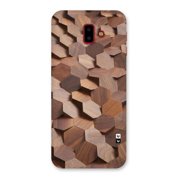 Uplifted Wood Hexagons Back Case for Galaxy J6 Plus